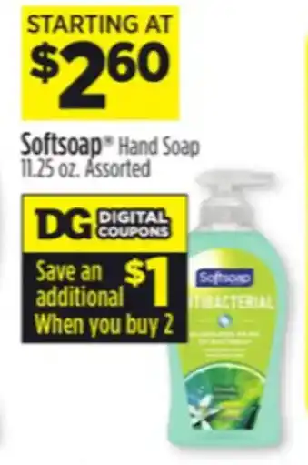 Dollar General Softsoap Hand Soap 11.25 oz. offer