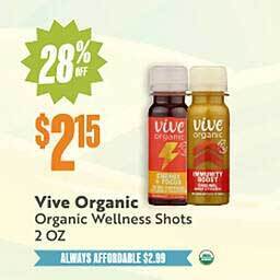 Natural Grocers Vive organic organic wellness shots 2 oz offer