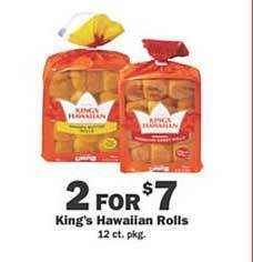 Schnucks King's hawaiian rolls offer