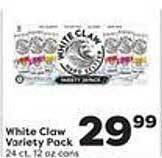 Weis Markets White claw variety pack offer