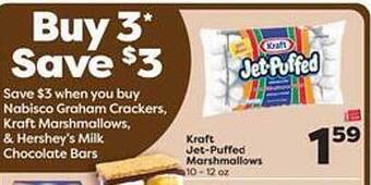 Weis Markets Kraft jet-puffed marshmallows offer