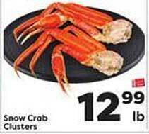 Weis Markets Snow crab clusters offer