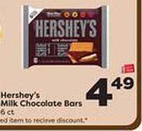 Weis Markets Hershey's milk chocolate bars offer