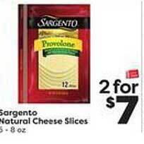 Weis Markets Sargento natural cheese slices offer