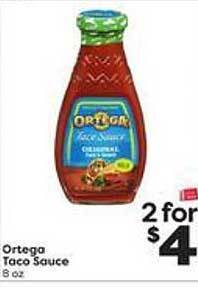 Weis Markets Ortega taco sauce offer
