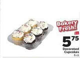 Weis Markets Decorated cupcakes offer