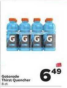 Weis Markets Gatorade thirst quencher offer