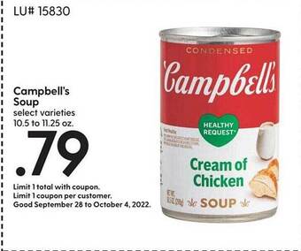Hy-Vee Campbell's soup offer