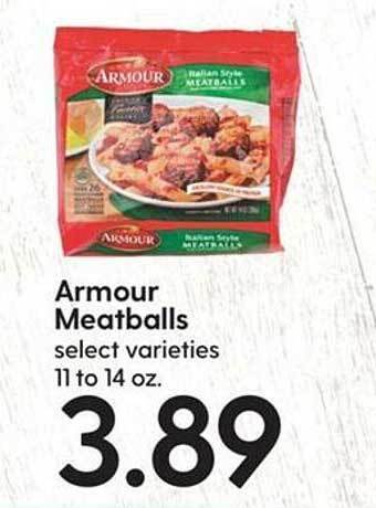 Hy-Vee Armour meatballs offer