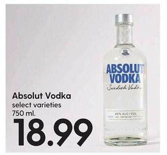 Hy-Vee Absolut vodka offer