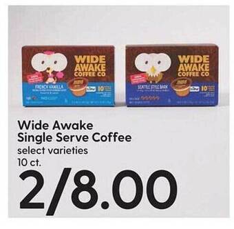 Hy-Vee Wide awake single serve coffee offer