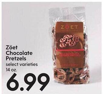 Hy-Vee Zöet chocolate pretzels offer