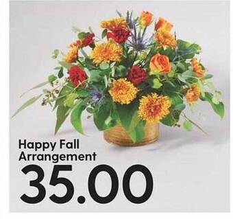 Hy-Vee Happy fall arrangement offer