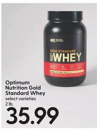 Hy-Vee Optimum nutrition gold standard whey offer