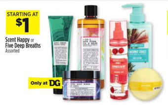 Dollar General Scent Happy or Five Deep Breaths offer