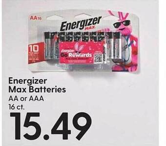 Hy-Vee Energizer max batteries offer