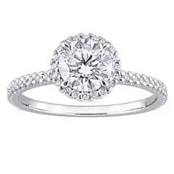 Kohl's Stella grace sterling silver lab-created moissanite halo ring offer