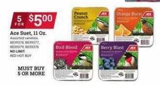 Ace Hardware Ace suet offer