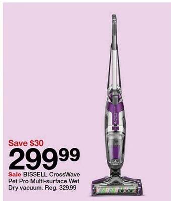 Target Bissell crosswave pet pro multi-surface wet dry vacuum offer