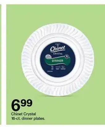 Target Chinet crystal 16-ct. dinner plates offer