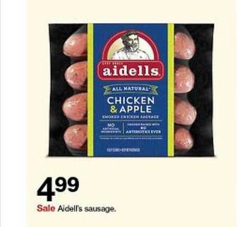 Target Aidell's sausage offer