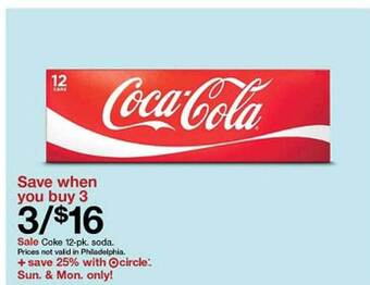 Target Coke 12-pk. soda offer