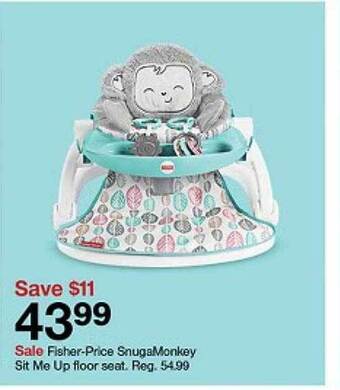 Target Fisher-price snugamonkey sit me up floor seat offer