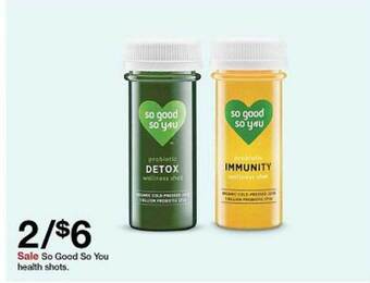 Target So good so you health shots offer