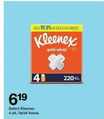 Target Kleenex 4-pk. facial tissue offer