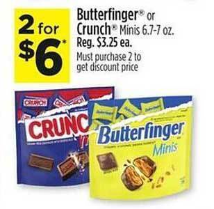 Dollar General Butterfinger or crunch offer