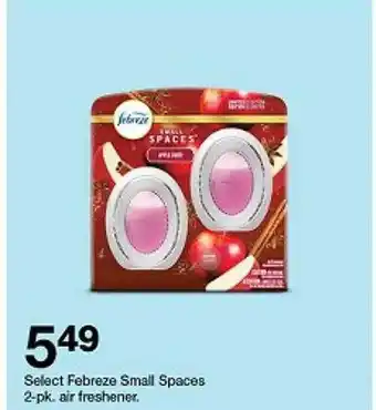 Target Febreze small spaces 2-pk. air freshener offer