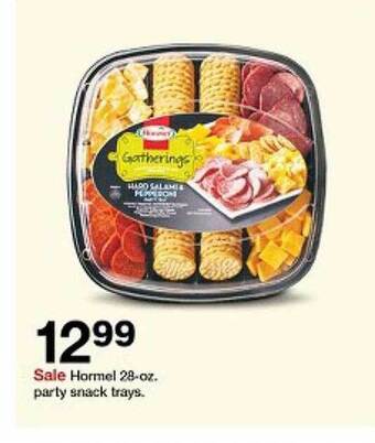 Target Hormel 28-oz. party snack trays offer