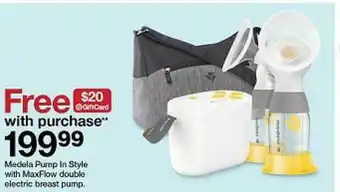 Target Medela pump in style with maxflow double electric breast pump offer