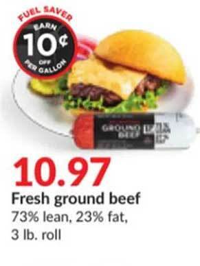 Hy-Vee Fresh ground beef offer
