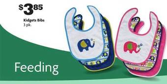 Family Dollar Kidgets bibs offer