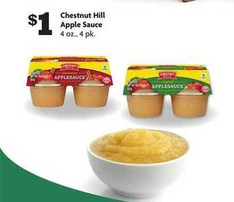 Family Dollar Chestnut hill apple sauce offer