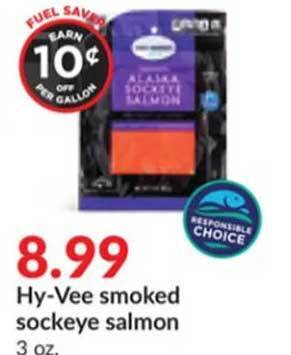 Hy-Vee Hy-vee smoked sockeye salmon offer