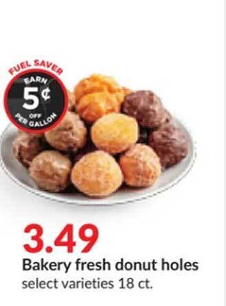 Hy-Vee Bakery fresh donut holes offer
