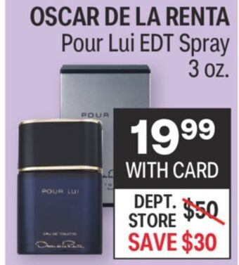 CVS Oscar de la renta pour lui edt spray 3 oz. offer