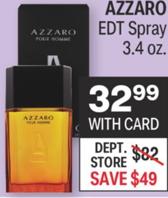 CVS Azzaro edt spray 3.4 oz offer