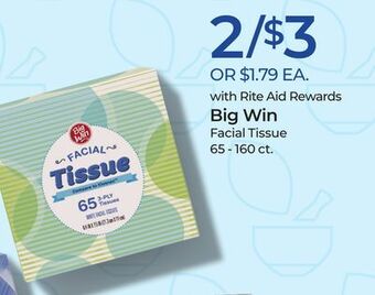 Rite Aid Big win facial tissue offer