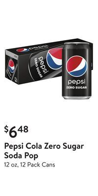 Walmart Pepsi cola zero sugar soda pop offer
