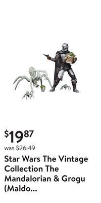 Walmart Star wars the vintage collection the mandalorian & grogu (maldo kreis) action figures offer