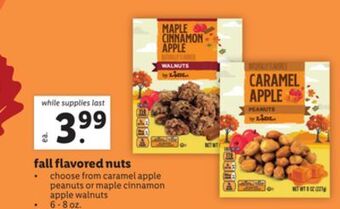 Lidl Fall flavored nuts offer