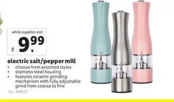 Lidl Electric salt/pepper mill offer