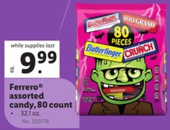 Lidl Ferrero® assorted candy, 80 count offer