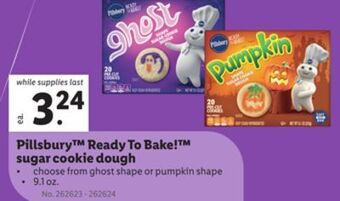 Lidl Pillsbury ready to bake! sugar cookie dough offer