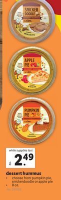 Lidl Dessert hummus offer