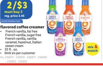 Lidl Flavored coffee creamer offer