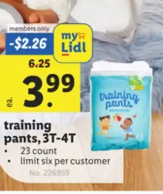 Lidl Training pants, 3t-4t offer